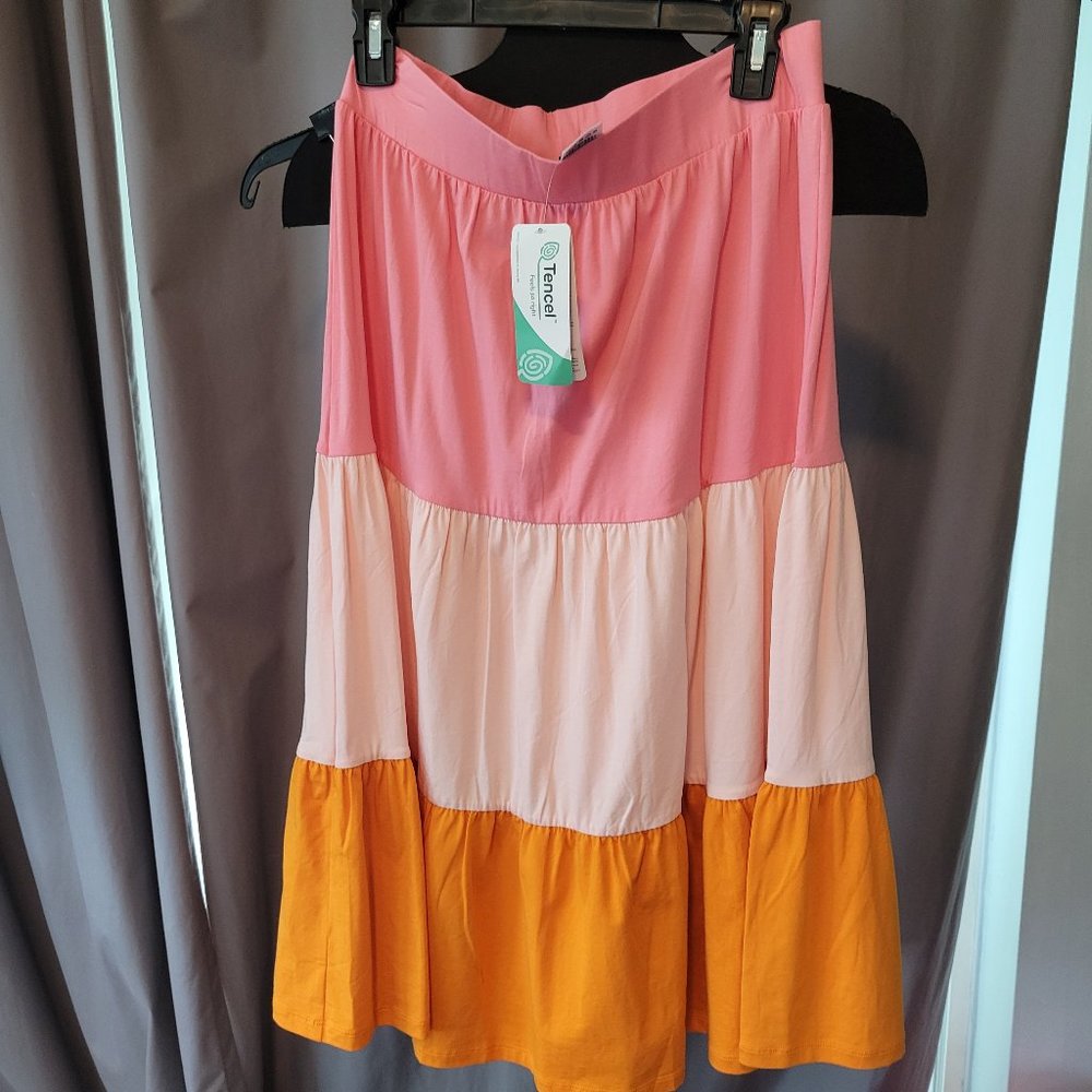 Land's End small size 6-8 pull-on Midi skirt
